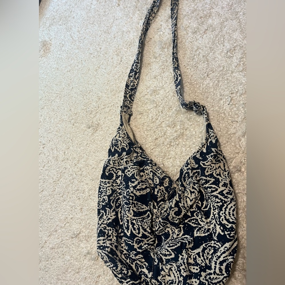 American eagle blue bucket crossbody bag